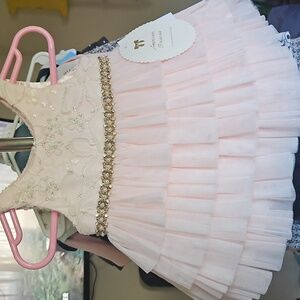 American Princess Pink Special Occasion Dress + Satin Bloomers